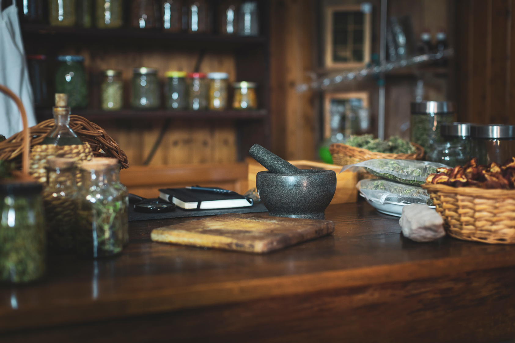 Small Retro Style Herbs and Spices Store